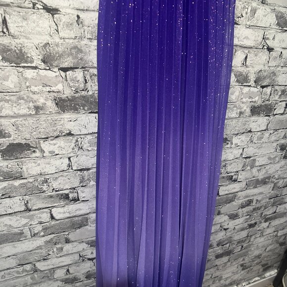 EUC Speekless Purple Maxi Dress Sparkle Ombre Size XS (Prom Homecoming Dress) - Picture 7 of 14